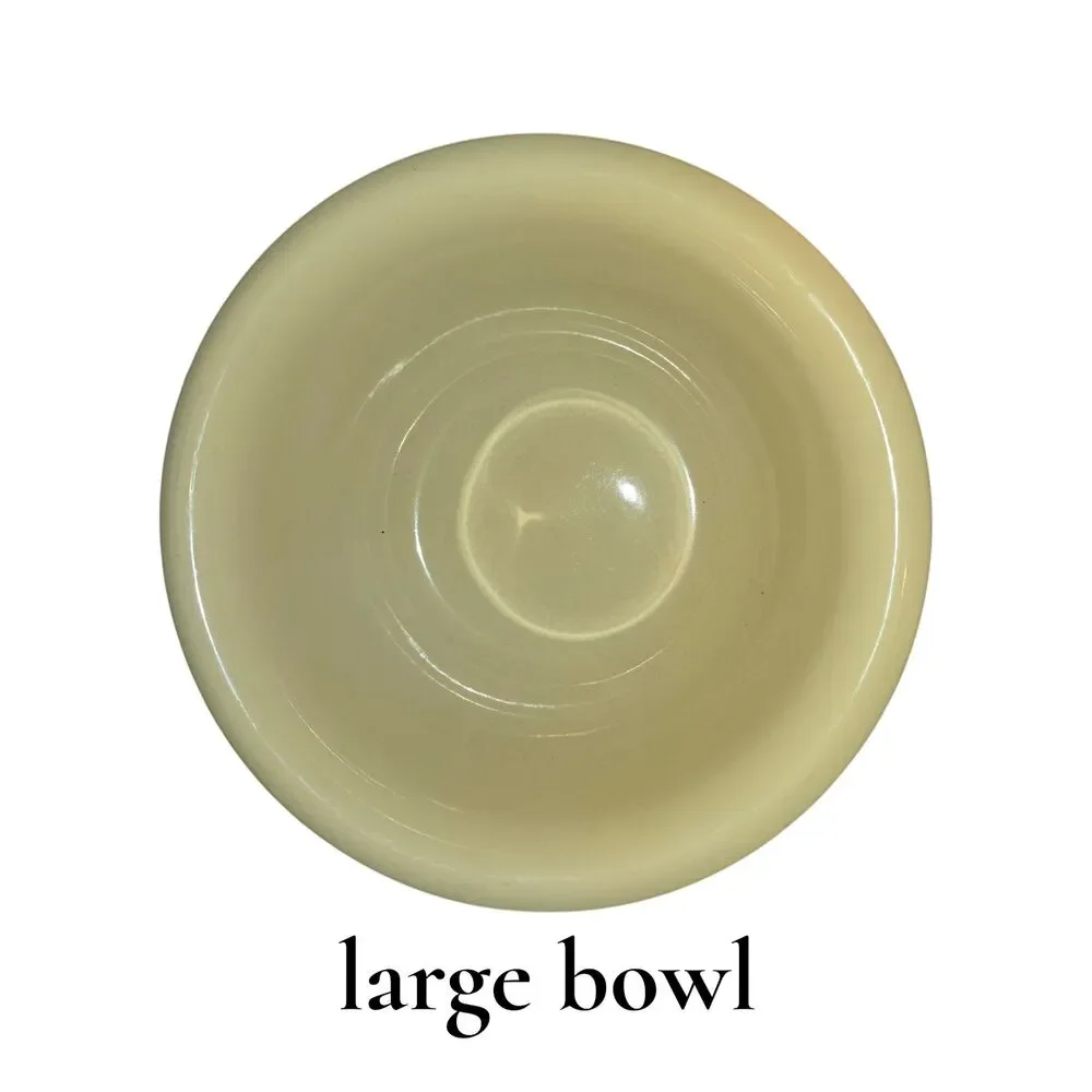Vintage Corelle Secret Garden Mixing Bowl Set 1Qt 3Qt Yellow Floral Stoneware